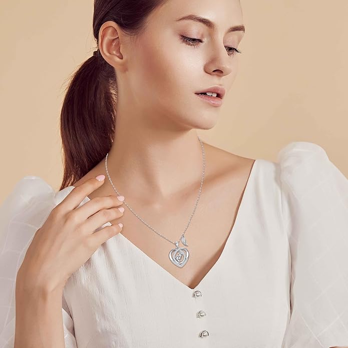 Angel Heart Miscarriage necklace loss of pregnancy for Mother 925 Sterling Silver necklace