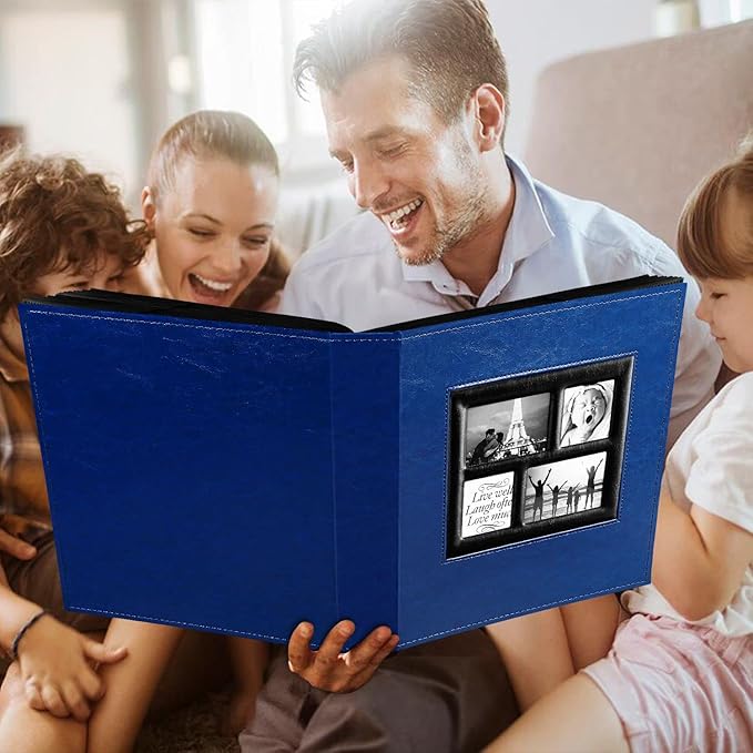 Ywlake Photo Album 4x6 1000 Pockets Photos, Extra Large Capacity Family Wedding Picture Albums Holds 1000 Horizontal and Vertical Photos Blue