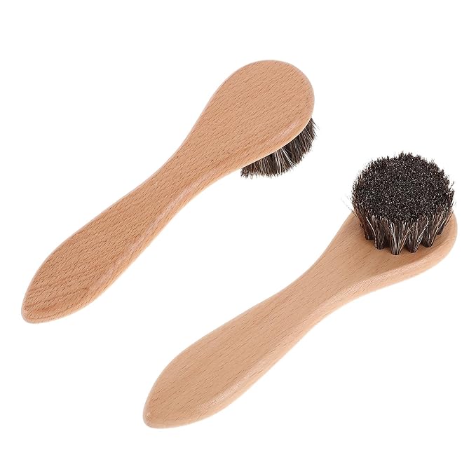 Abaodam 2pcs Small Pets Grooming Brush with Soft Bristles and Beech Wood Handle, 4-inch Bathing Comb for Rabbits, Guinea Pigs, Hamsters, and Ferrets, Comfortable Massage Tool for Pet