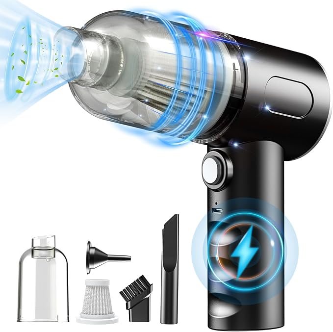 Compressed Air Duster-Vacuum Keyboard Cleaner-Air Blower 3-in-1-Electric Air Dusters-Replace Compressed Air Cans for PC,Computer Keyboard,Car Dusterpc Cleaning