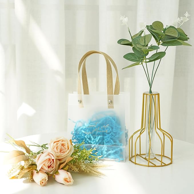 Bobobag - 1LB Crinkle Cut Paper Shred Filler Recyclable Gift Wrap Confetti Raffia Grass Shred Paper for Easter Baskets Filler Creative Eggs Decor (Blue)