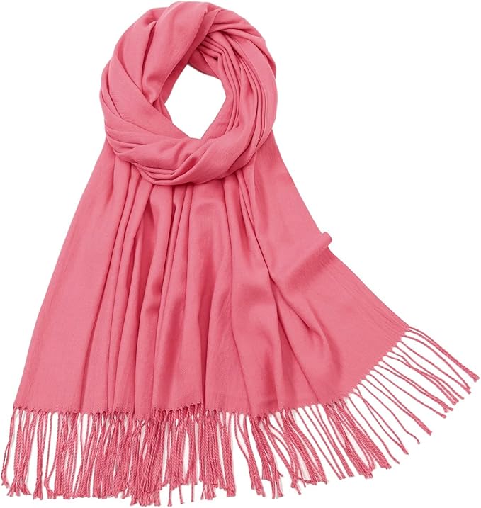 RIIQIICHY Women's Scarf Pashmina Shawls and Wraps for Evening Dress Bridesmaid Wedding Bridal Winter Warm Long Large Scarves