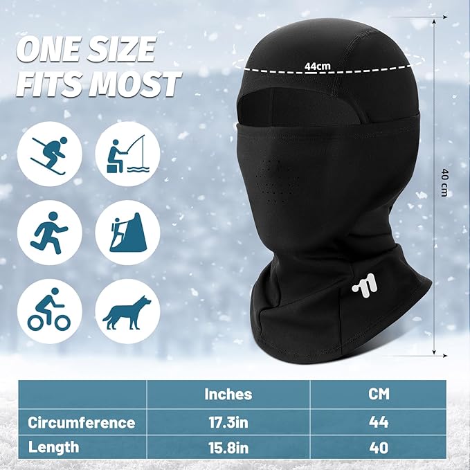 West Biking Balaclava Ski Mask Warm Face Mask for Cold Weather Lightweight Windproof Thermal Winter Scarf Face Mask Men Wome