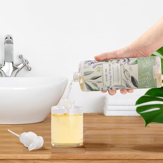 ROMIIE ZOI Foaming Hand Soap Refill, Wood Sage & Sea Salt, Gentle & Moisturizing Formula, 1 L/ 33.8 FL OZ