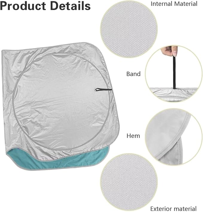 Personalized Custom Car Front Windshield Sun Shade Foldable Universal Customized Auto Sun Shade UV Ray & Heat Block Vehicle Accessories Windshield Protecion for Car Truck SUV