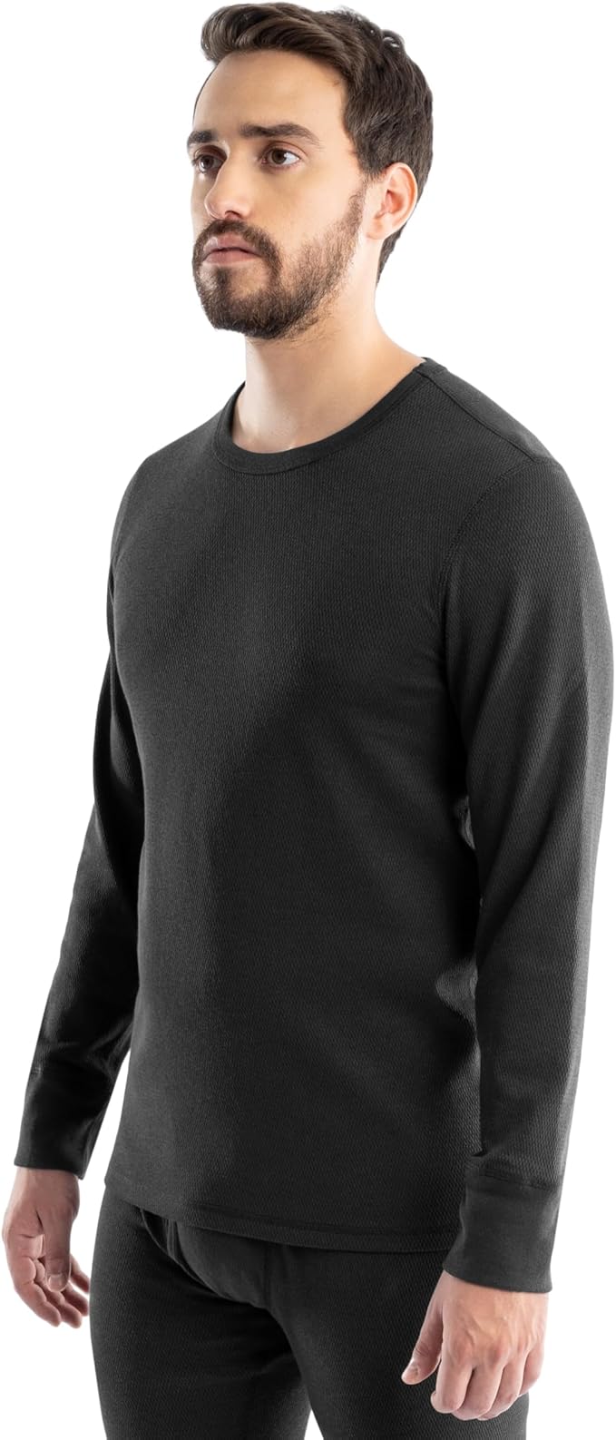 Realtree Men's Heavyweight Cotton Polyester Long Sleeve Thermal Underwear Top