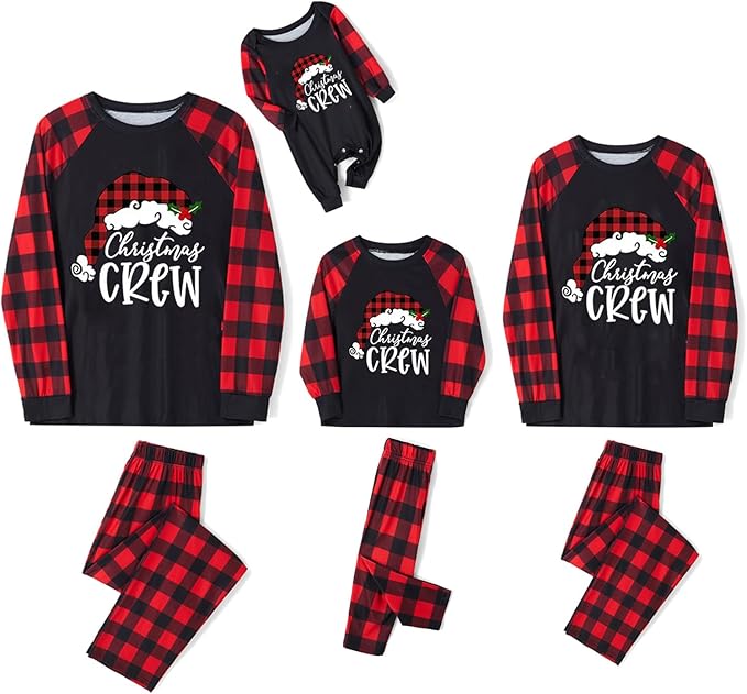 WephuPSho Christmas Family Matching Pajamas, Festive Xmas Jammies Sets for the Whole Family, Holiday Pjs Christmas