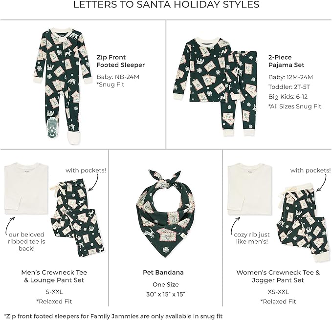 Burt's Bees Baby Baby Family Jammies Matching Holiday Organic Cotton Pajamas