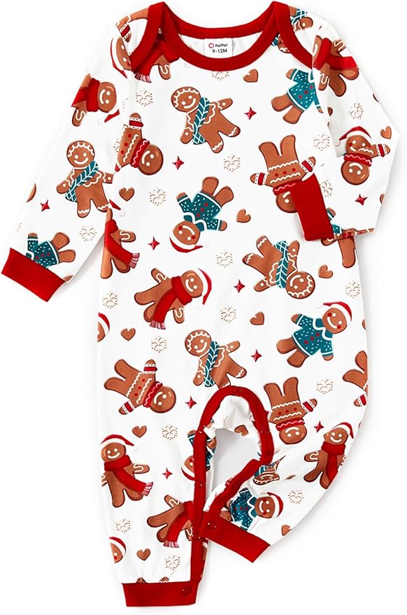 PATPAT Christmas Family Matching Pajama Sets Includes Christmas Socks - Perfect for Family Photos & Holiday Celebrations