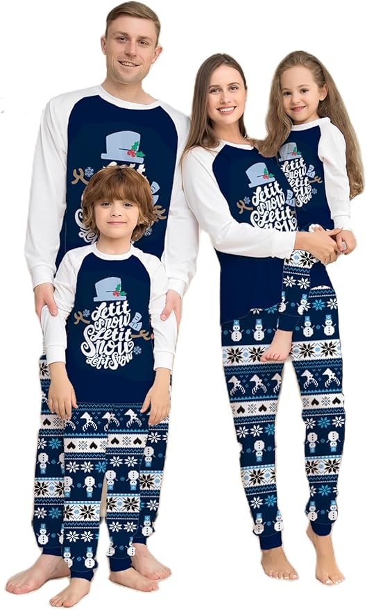 WephuPSho Christmas Family Matching Pajamas, Festive Xmas Jammies Sets for the Whole Family, Holiday Pjs Christmas