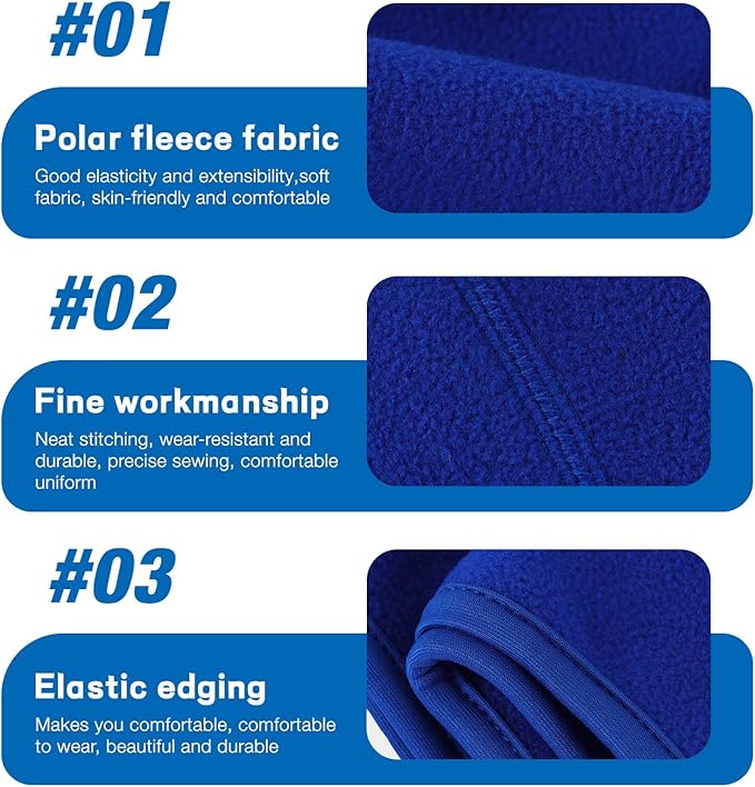Ear Warmers Headband, Fleece Earmuffs Running Headband Winter Ear Covers Moisture Wicking Ski Sport Headband for Men & Women (19.2 inches, One Size, Cycling)
