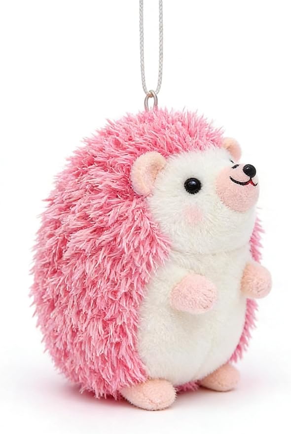 Cute Hedgehog Plush Keychain Bag Pendant, 3.93 x 3.93 Inches, Adult Accessory