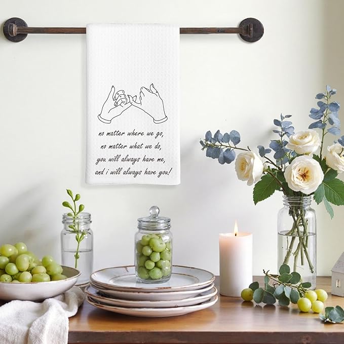 Friendship Gift for Friends, Tea Towel for Female Friends, Water-Absorbent Quick-Drying Dish Towel 16 * 24in