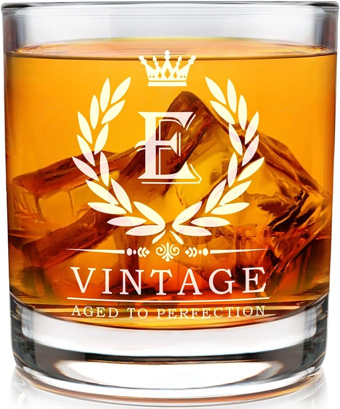 Old Fashioned Glasses Birthday Gifts for Men 11oz Personalized Whiskey Glass Engraved Monogram Drinking Glass for Man Custom Bourbon Gift For Dad Who Have Everything