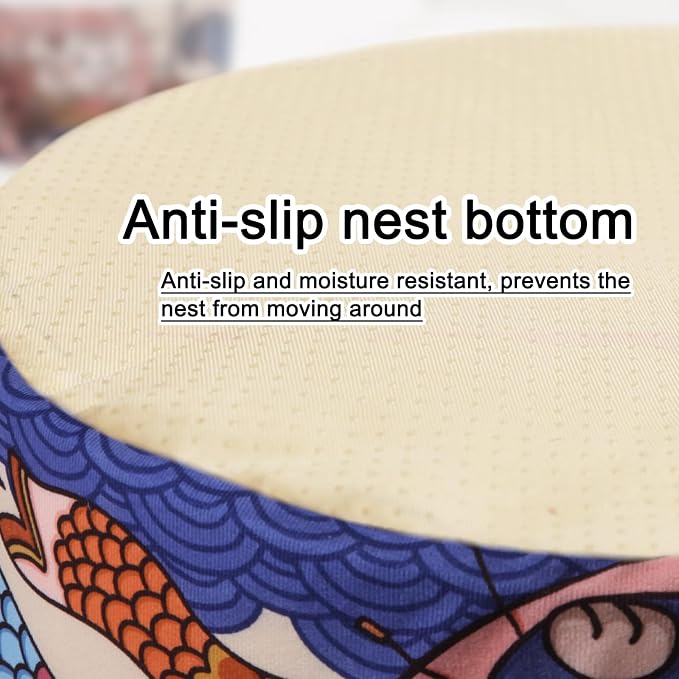 寵幸 Ramen Noodle Cat Bed, Soft Warm Washable for Cats Dogs | Creative Pet Nest, Indoor Use, Removable Cushion, Multi-Size Fit, Dog & Cat Dual Use