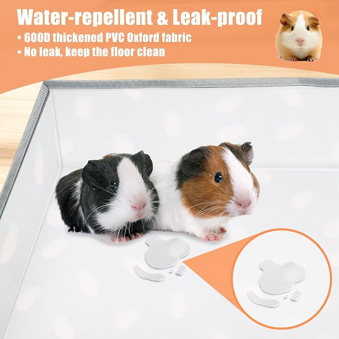 Guinea Pig Cage Liner 24" X 48", Rabbit Cage Liner with Carrot Pattern | Water-resistant and Washable Guinea Pig Liner for Hamster, Hedgehog, Ferrets and Other Small Pet (Dark Green)