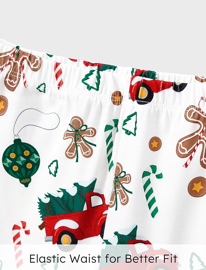 PATPAT Christmas Family Matching Pajama Sets Includes Christmas Socks - Perfect for Family Photos & Holiday Celebrations