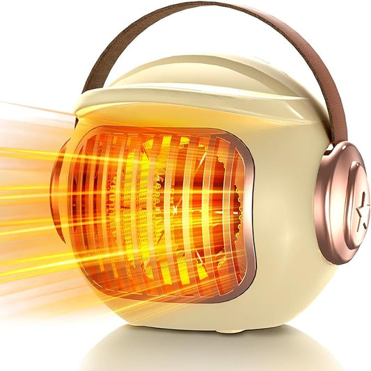 Space heaters for indoor use, mini portable heater desk heater for office,2S Efficient Heating, Tip-Over & Overheat Protection, Quiet Small Desk Heater for Office Home Bedroom