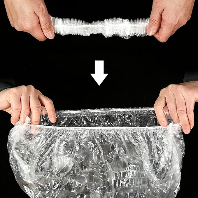 50 Pcs Disposable Rabbit Cage Liner Quick Cleanup Litter Box Liners Bags | Leak-Proof Toilet Plastic Film, Elastic Pocket Mouth for Small Animals Guinea Pig Bird Bunny Potty Bedding Stuff