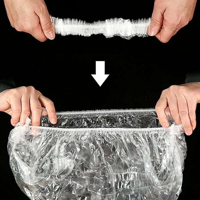50 Pcs Disposable Rabbit Cage Liner Quick Cleanup Litter Box Liners Bags | Leak-Proof Toilet Plastic Film, Elastic Pocket Mouth for Small Animals Guinea Pig Bird Bunny Potty Bedding Stuff