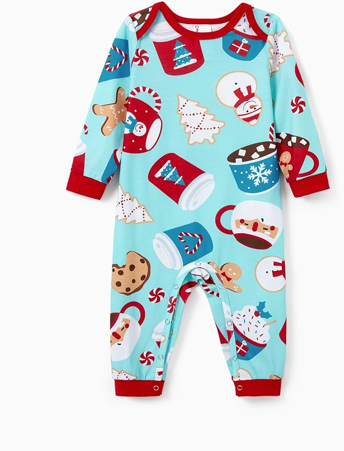 PATPAT Christmas Family Matching Pajama Sets Includes Christmas Socks - Perfect for Family Photos & Holiday Celebrations