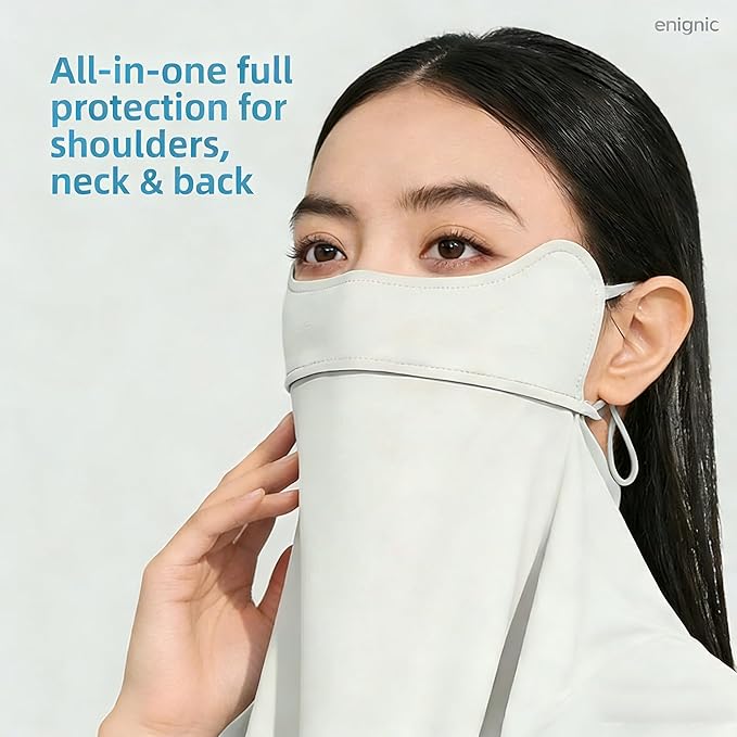 Face Cover for Sun Protection UPF 50+ UV Neck Protection UV Face Mask Covering Eye