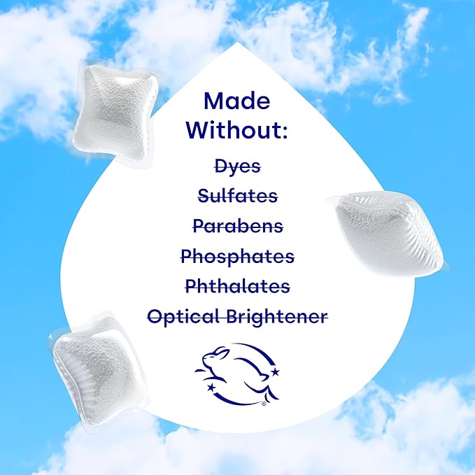 Dropps Laundry Fabric Softener Pods, Lavender Meadow (32 Pods) - Laundry Additive for Softening & Protection - HE Compatible Mineral Based Ingredients Laundry Supplies