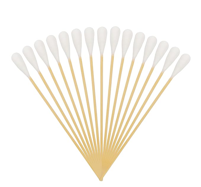 6 Inch Long Cotton Swabs (Large Size) 100pcs,Large Cotton Buds with Bamboo Handle for Pets, Gun Cleaning or Makeup