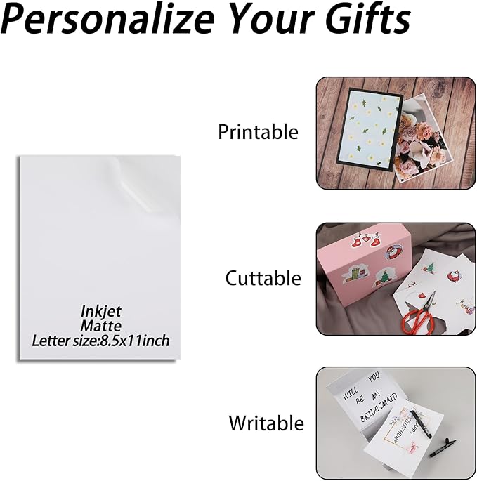MUMUPACK 4 Pack Rose Gold Gift Boxes With Lids,12x8x4.5 Inch Bridesmaid Proposal Box And Printable Stickers,Proposal Boxes With Ribbon For Wedding, Packaging, Present, Birthday