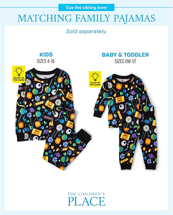 The Children's Place unisex-baby And Kids, Sibling Matching, Holiday Pajama Sets, Cotton