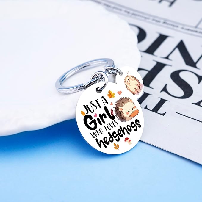 Hedgehog Accessories Hedgehog Gifts For Women Girls | Hedgehogs Keychain Jewelry Animal Lover Gift Hedgehogs Birthday Decorations Samll Gifts For Teen Girls Christmas Gift