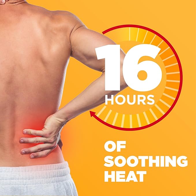 ThermaCare Advanced Back & Hip HeatWraps - Long-Lasting, Disposable Heat Therapy for Lower Back Pain, Muscle Soreness, & Herniated Discs - Drug-Free (S-M, Pack of 3)