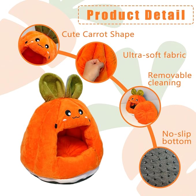 Rat Hammock, Hamster Bed,Sugar Glider House with Warm Fleece,Washable Hamster Hideout,Small Animal Houses & Habitats for Rat,Squirrels, Hedgehog(S)