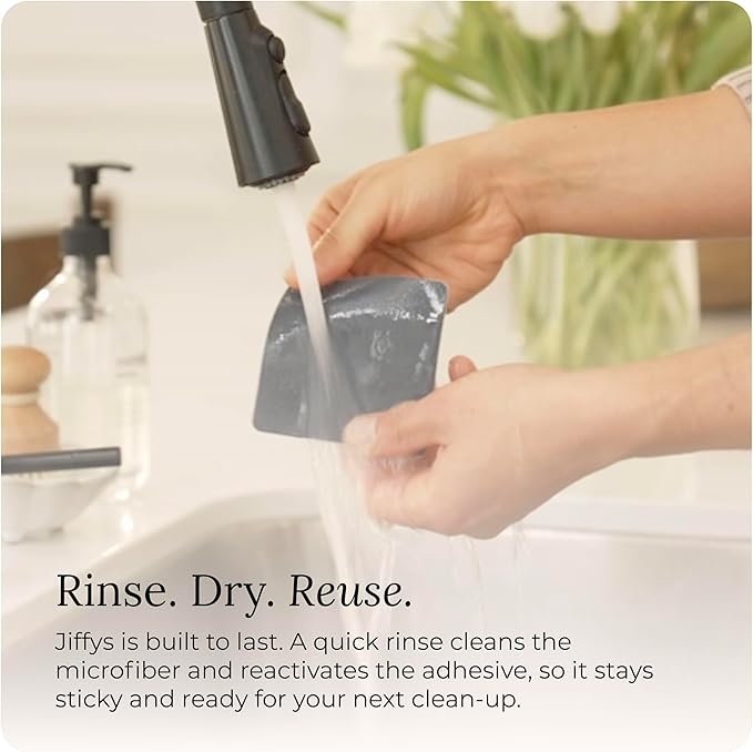 Restickable Cleaning Pads – Reusable, Washable, Multi-Surface Cleaner for Home & Kitchen, Blue Slate