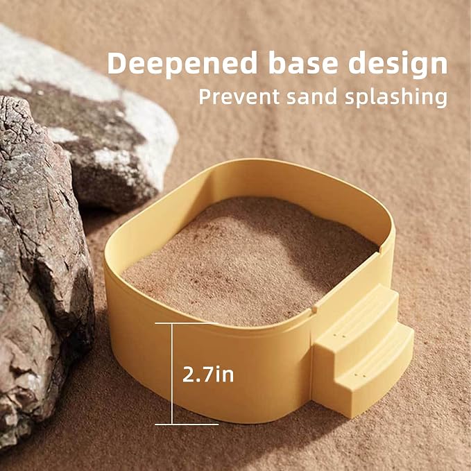 Hamster Sand Bath Container Large Acrylic Hamster Bath Box(Green) | Hamster Bathtub Digging Sand Container for Pygmy Hamsters, Chinchilla, Rats, Mice, Gerbils, Other Small Animal
