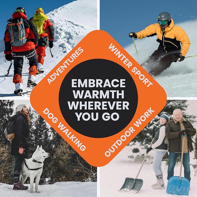 Hand Warmers Variety Set - 70 Count Ultimate Value Pack – 10 XL Body Warmers, 10 Pairs Hand Warmers, 20 Pairs Toe Warmers with Adhesive – Air Activated Heat Packs for Cold Weather and Outdoors