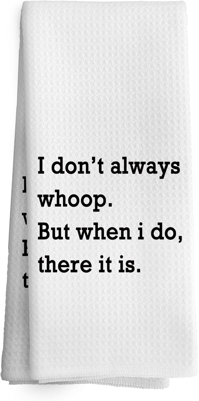 Funny Kitchen Towels Decor, Sarcastic Gift Dish Hand Towel 16x24 Inches, Funny Dish Towels with Sayings Decorative Absorbent Dishcloths Tea Towels for Kitchen Decor