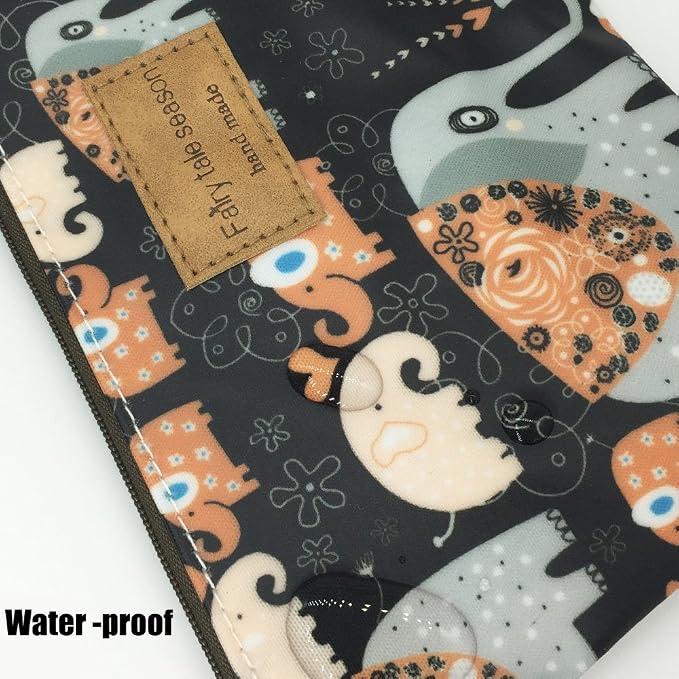 Hunger Kiss Elephant Print Make-Up Cosmetic Bag Carry Case, 14 Patterns (P11417011)