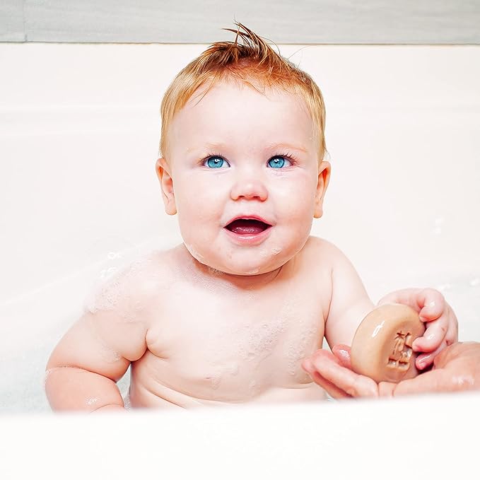 Organic Baby Soap Bars with Greek Yogurt and Coconut Milk - Naturally Cold Processed from Fresh Ingredients - Gift for Newborns, Baby, Kids and Adults with Sensitive Skin Handmade in USA (Set of 6)