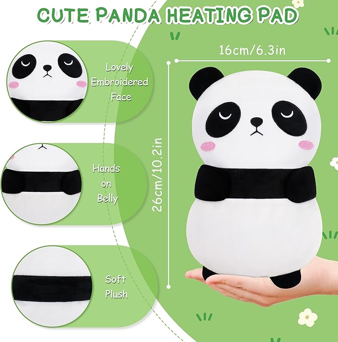 Panda Microwavable Heating Pad for Period Cramps,Cute Animal Microwave Heating Pad for Kids Women,Panda Plush Heated Pad for Birthday Mother's Day,Heating Pads for Pain Relief with Lavender Scented