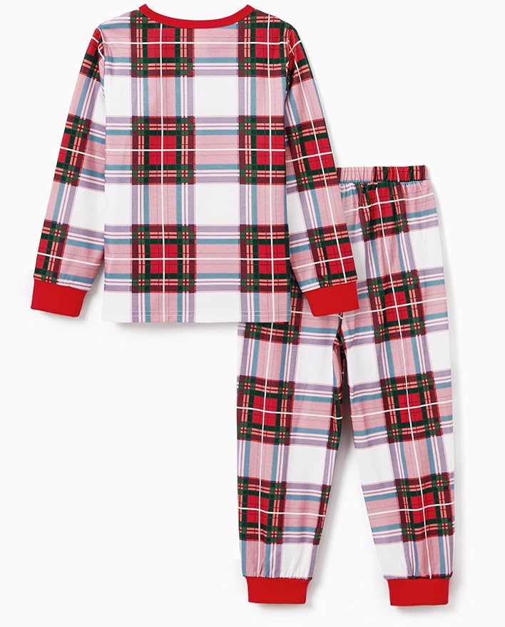 PATPAT Christmas Family Matching Pajama Sets Includes Christmas Socks - Perfect for Family Photos & Holiday Celebrations
