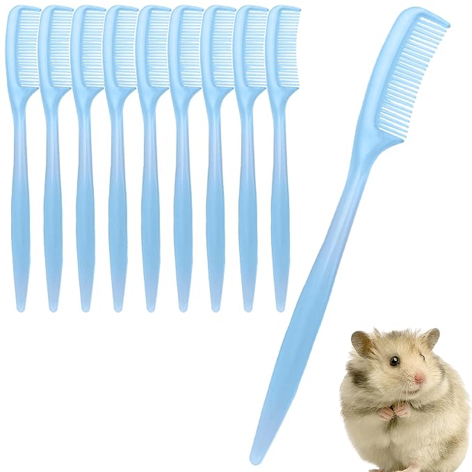 Bunny Brush for Grooming 10 Pieces Bunny Grooming Comb | Hamster Ferret Brush for Tiny Pet Ferret Indoor Home Coat Sensitive Skin Daily Care