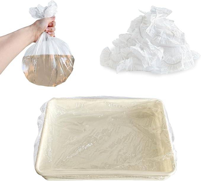 Disposable 50 pcs Small Animal Cage Liners | Rabbit Tray Film Liner Bunny Litter Pan Bags Guinea Pig Cage Toilet Plastic Film for Bird Hamster Chinchilla Hedgehog