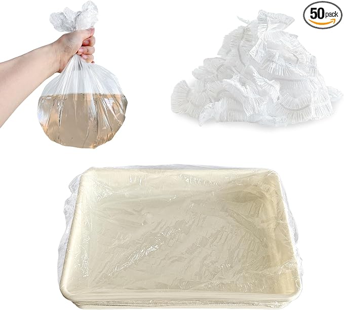 Disposable 50 pcs Small Animal Cage Liners | Rabbit Tray Film Liner Bunny Litter Pan Bags Guinea Pig Cage Toilet Plastic Film for Bird Hamster Chinchilla Hedgehog