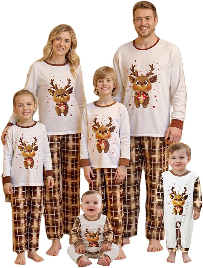 2024 Family Matching Pajamas Sets - Christmas Pjs Sleepwear Outfits for Holiday & Xmas Party