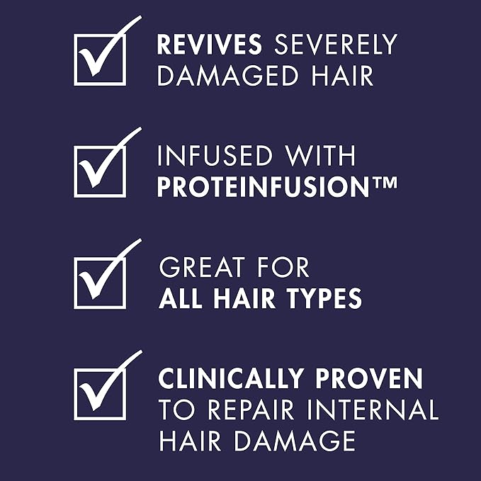 Nexxus Keraphix Shampoo and Conditioner - Damaged Hair Treatment System with Keratin Protein and Black Rice, 2 Count & 3 Repair Masks Treatment, 33.8 oz, 1.5 oz, 3 Count, 5 Count ( Pack of 1)