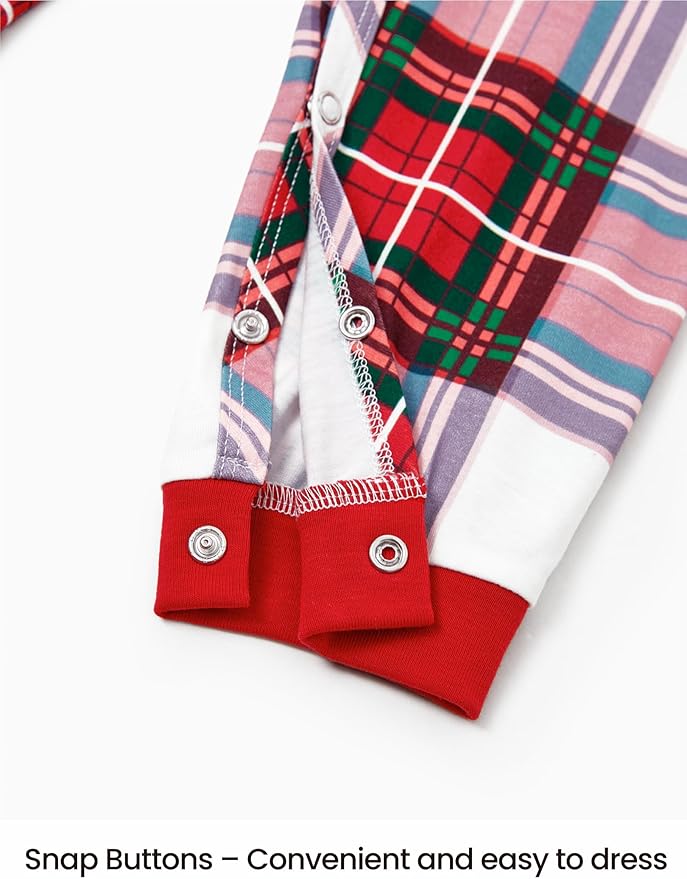 PATPAT Christmas Family Matching Pajama Sets Includes Christmas Socks - Perfect for Family Photos & Holiday Celebrations
