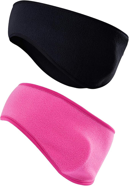 JOEYOUNG Fleece Ear Warmers for Men Women Kids - Winter Headband Ear Muffs Ear Covers for Cold Weather Running Cycling Ski