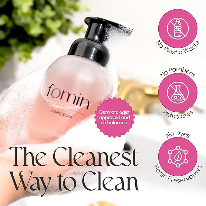 FOMIN Foaming Hand Soap Refills (16 Pack) - Magnolia Neroli Foaming Hand Soap Tablets - Skin Friendly Foam Soap Refill for Hand Wash - Makes 128 fl oz (16 x 8 fl oz)