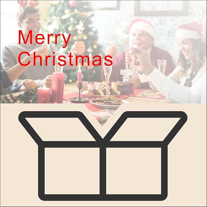 UrLLssMo 24pcs Hand-Illustrated Christmas Gift Bags - Bulk Set of Holiday Party Favor Bags, Eco-Friendly Brown Paper Gift Bags for Decor & Packaging (8.8"x4.8"x3.2")